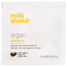 Milk Shake Argan Oil Shampoo – šampon s arganovým olejem pro každodenní péči o každý typ vlasů, nezpůsobuje podráždění, 10ml