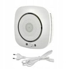 Detektor oxidu uhelnatého Čadův alarm WiFi 75 dB, Senzor SNT zvukový alarm, světelný alarm