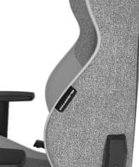 DXRacer herní židle DXRacer GLADIATOR šedo-bílá, látková