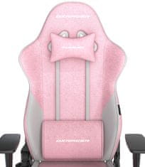 DXRacer herní židle DXRacer GLADIATOR růžovo-bílá, látková