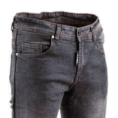 W-TEC Pánské moto jeansy Kancelor Barva šedá, Velikost XL