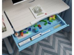 Dětský psací stůl Gemini, bílá/modrá