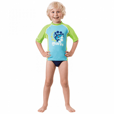 Mares Dětské lycrové triko RASHGUARD KID - BOY tyrkysová XL (6/7 let) dl. rukáv