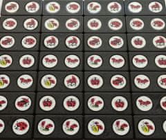 YOMENY Domino berušky - černý kámen, 28 hracích kostek