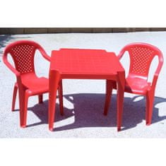 IPAE Sada 2 židličky a stoleček Progarden - červená