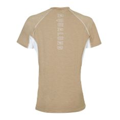 dámské tričko RASHGUARD LOOSE FIT, béžová/bílá S Béžová