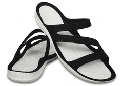 Crocs Swiftwater Sandals pro ženy, 41-42 EU, W10, Sandály, Pantofle, Black/White, Černá, 203998-066