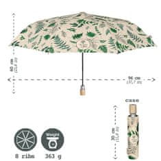 Perletti GREEN Dámský skládací deštník BOTANICAL, 19112