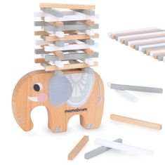 Mamabrum Dřevěná arkádová hra - Elephant