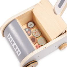 Mamabrum Dřevěný magnetický vysavač pro děti - úklidová hračka