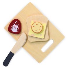Mamabrum Dřevěná snídaňová souprava - hra s jídlem
