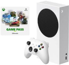 Microsoft Xbox Series S, 512GB, bílá + Game Pass Ultimate 3 měsíce