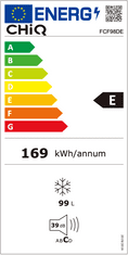 CHiQ Mrazák FCF98DE + 12 let záruka na kompresor (bez registrace)