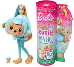 Mattel Barbie Cutie Reveal Barbie v kostýmu - medvídek v modrém kostýmu delfína HRK22