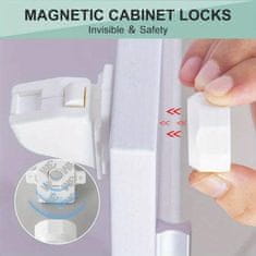 HOME & MARKER® Magnetické zámky na skříně (4ks) | MAGCLASP
