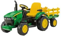 Peg Perego John Deere Ground Force traktor s vlečkou zelený