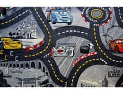 Vopi Dětský koberec The Wolrd of Cars 97 šedý 140x200 cm