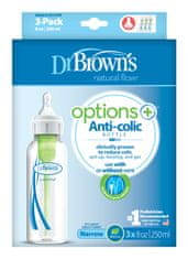 Dr.Brown´s Láhev antikolik Options+ úzká 3x 250 ml plast