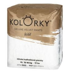 KOLORKY DELUXE VELVET PANTS - wild - XL (12-16 kg) - jednorázové kalhotkové eko plenky