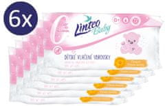 LINTEO Baby Ubrousky Soft and Cream 6x72 ks