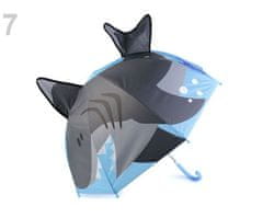 Kraftika 1ks 7 modrá dětská dětský deštník zvířátka