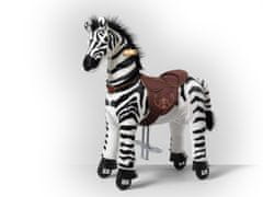 Ponnie Mechanická jezdící zebra Dixi S