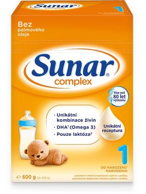 Sunar Complex 1 benefity mléka