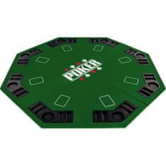 Greatstore Skládací pokerová podložka - zelená