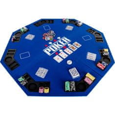 Greatstore Skládací pokerová podložka - modrá