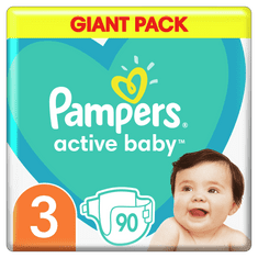 Pampers Pleny Active Baby 3 Midi (6-10 kg) Giant Pack 90 ks