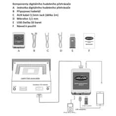 CARCLEVER Hudební přehrávač USB/AUX/Bluetooth VW (8pin) (555VW003)