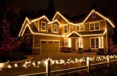 CoolCeny Vánoční venkovní LED řetězy - Efektní světelný řetěz - 10 metrů - Bílá