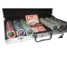 Master poker set 300 v kufříku Deluxe s označením hodnot
