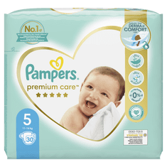 Pampers Premium Care Plenky, Velikost 5, 30 ks, 11kg-16kg