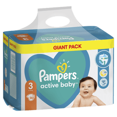 Pampers Pleny Active Baby 3 Midi (6-10 kg) Giant Pack 90 ks