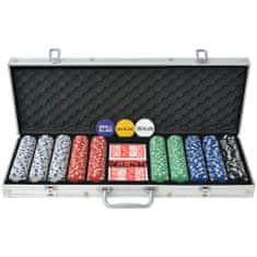 shumee Poker set s 500 žetony hliník