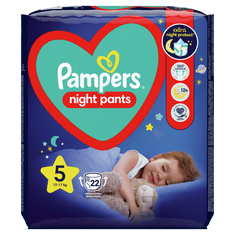 Pampers Night Pants Kalhotky plenkové jednorázové 5 (12-17 kg) 22 ks