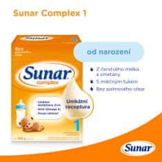 Sunar Complex 1 počáteční kojenecké mléko, 6 x 600 g