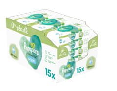 Pampers Harmonie Aqua vlhčené ubrousky Plastic Free 15x48ks