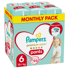 Pampers Premium Care Plenkové Kalhotky Vel. 6 (93 Kusů)