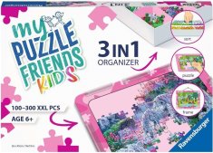 Ravensburger Sada pro skládání puzzle My Puzzle Friends Kids 3v1 růžová