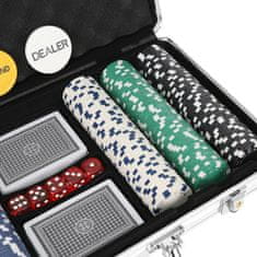 Northix Pokerový set - 300 žetonů 