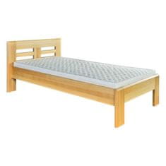 eoshop Dřevěná postel LK160, 90x200, buk (Barva dřeva: Koniak)