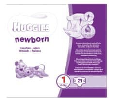 Huggies Huggies, Newborn Baby, velikost 1, 2-5 kg, pleny, 21 ks
