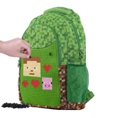 Pixie Crew Kreativní batoh Minecraft zeleno hnědý