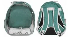 Merco Petbag Transparent batoh na mazlíčky zelená, 1 ks