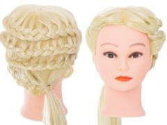 Aga Kadeřnická hlava - školení - přírodní blond vlasy