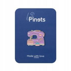 Pinets® Ozdobný špendlík fialový šicí stroj