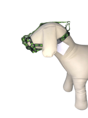Palkar Nylonový náhubek pro zkrácený čumák pro psy vel. 1 18 cm x 4 cm černo-zelená