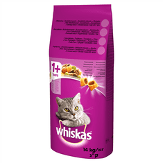 Whiskas Adult 14 kg granule pro kočky s hovězím masem a zeleninou